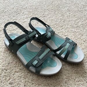 Merrell Lissum Ridge Hiking Sandals Sedona Blue Surf Adjustable Women’s 9